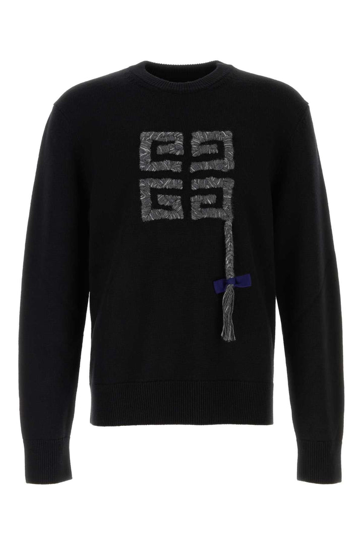 Givenchy Men Black Wool Sweater