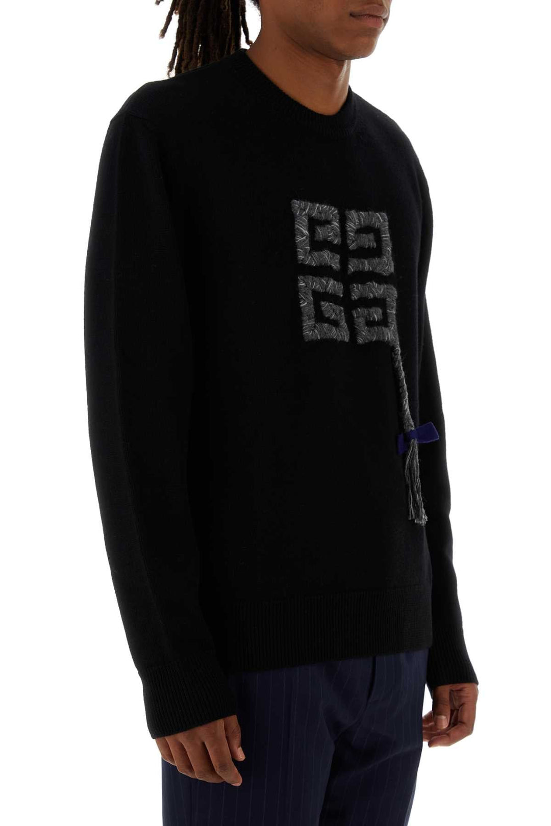 Givenchy Men Black Wool Sweater