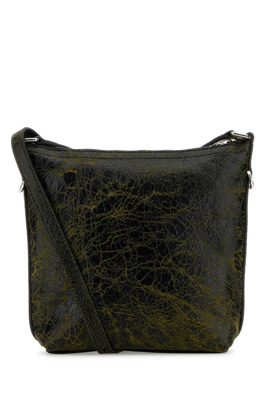 Givenchy Men Two-Tone Leather Voyou Crossbody Bag