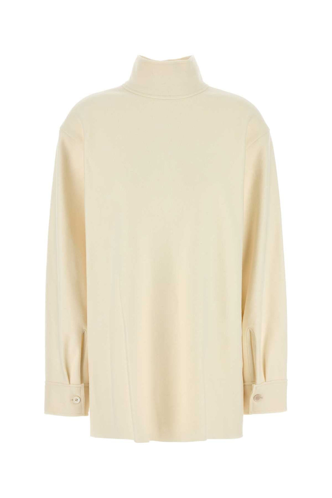 Jil Sander Women Cream Wool Blend Blouse