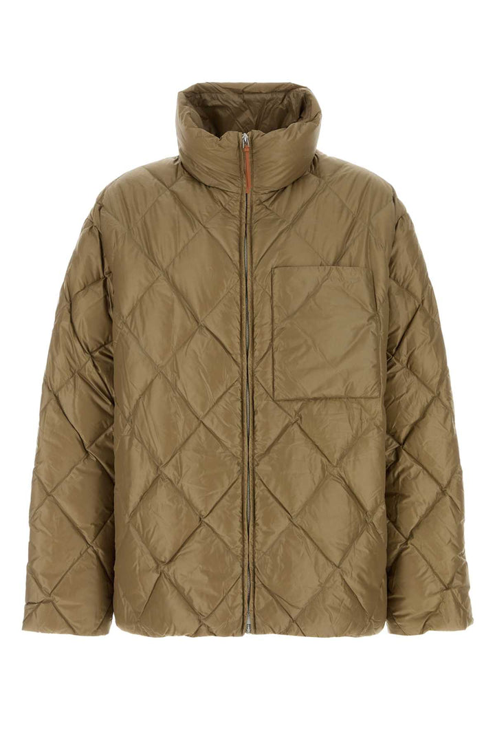 Jil Sander Men Khaki Nylon Down Jacket