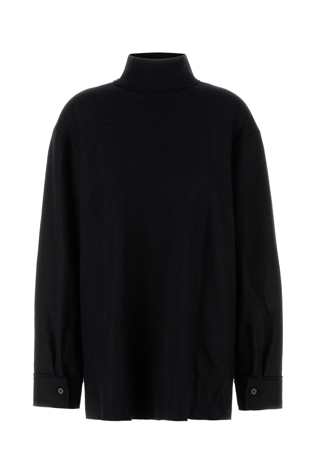 Jil Sander Women Black Wool Blend Blouse