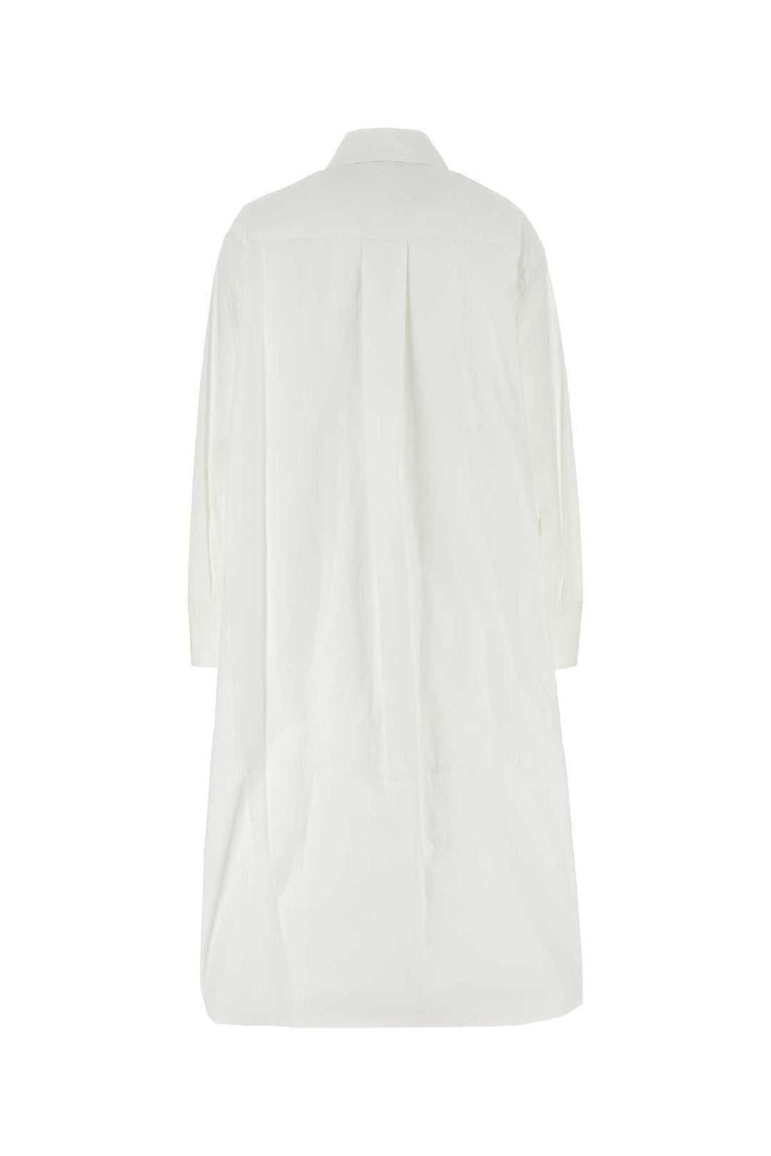 Jil Sander Women White Poplin Shirt Dress