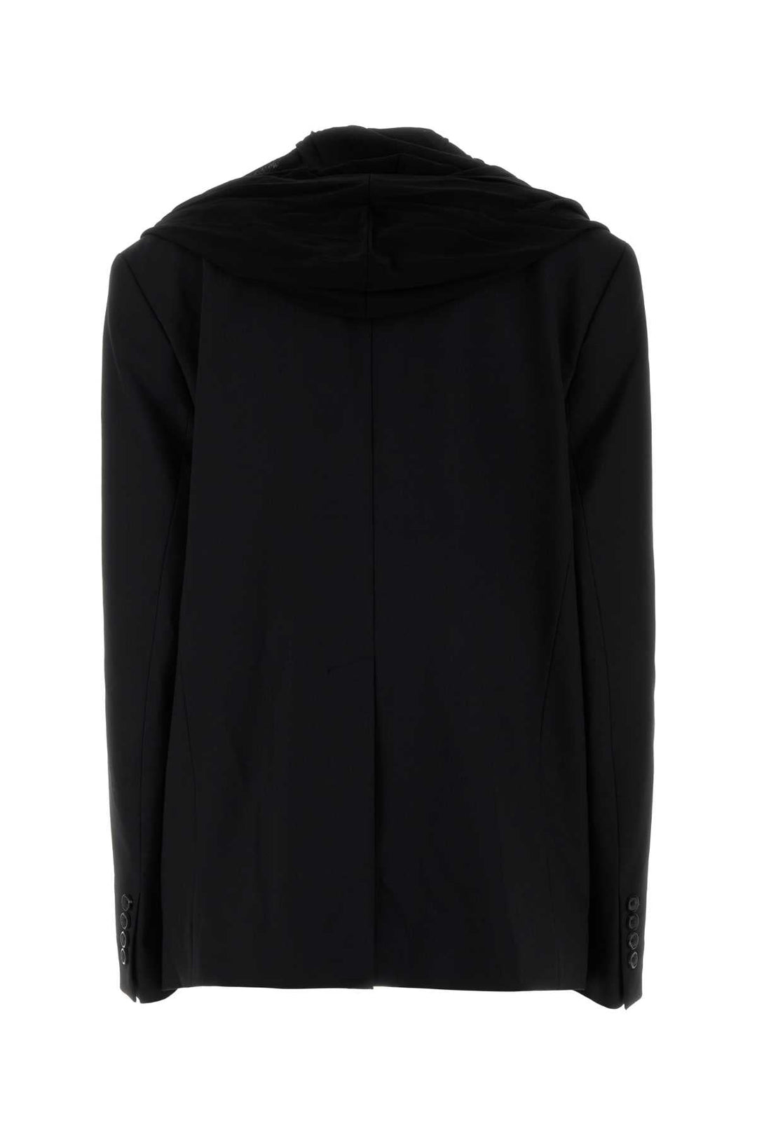 Y Project Women Black Stretch Twill Oversize Blazer