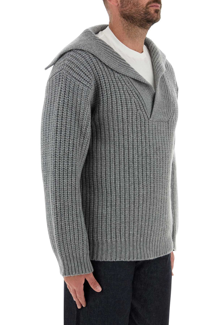 Valentino Garavani Men Grey Cashmere Sweater
