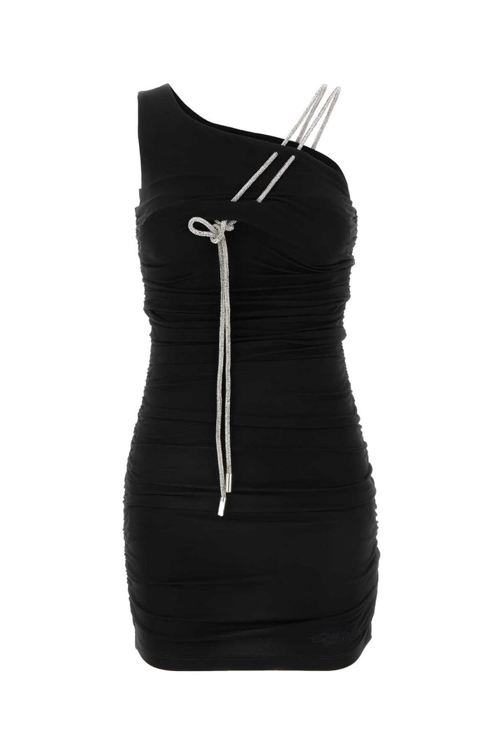 Off White Women Black Stretch Viscose Mini Dress