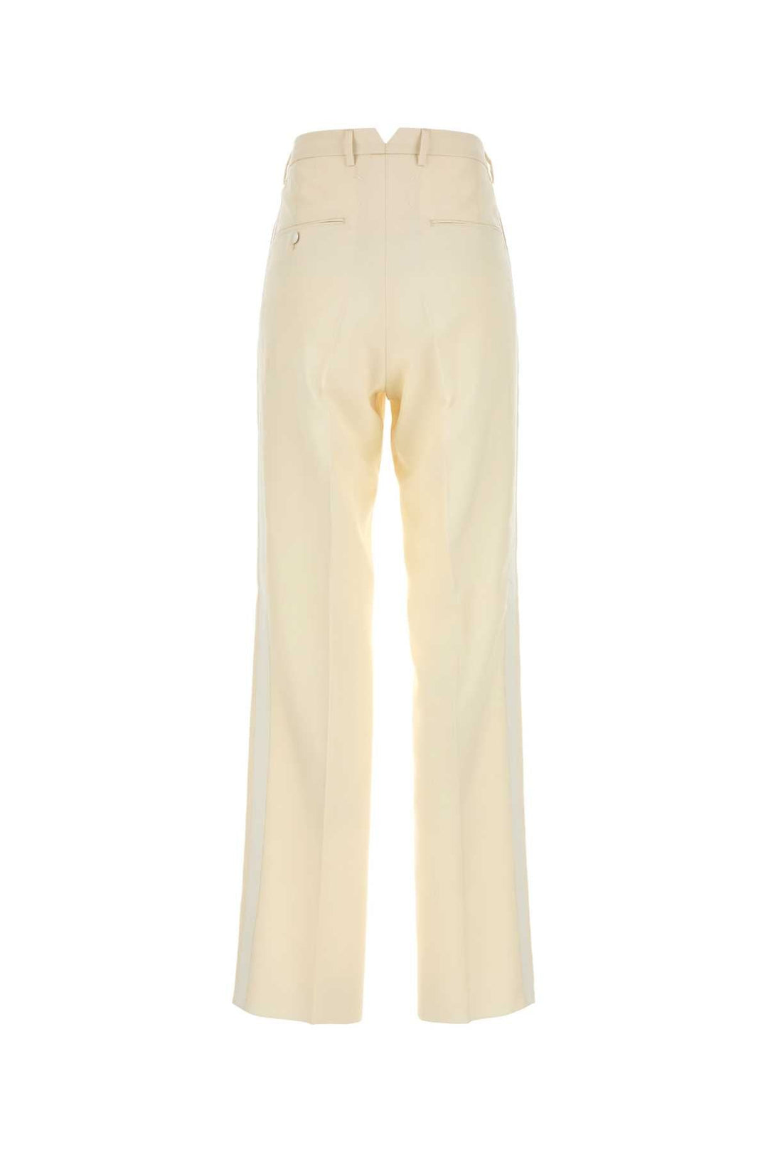 Maison Margiela Women Cream Mohair Blend Pant