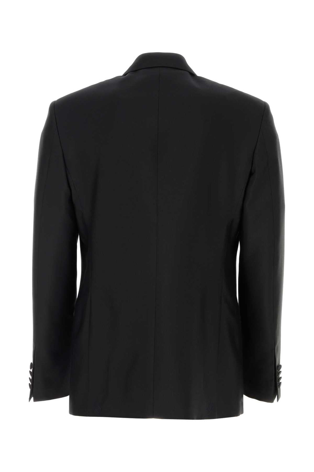 Burberry Men Black Wool Blend Blazer