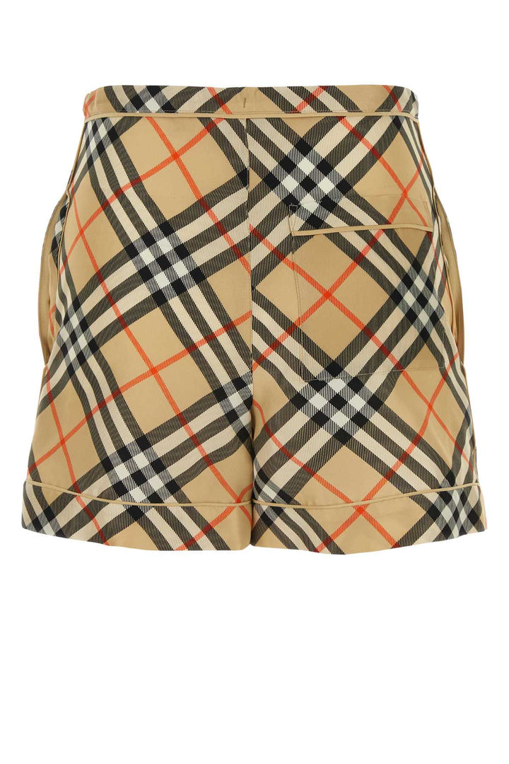Burberry Women Printed Silk Shorts