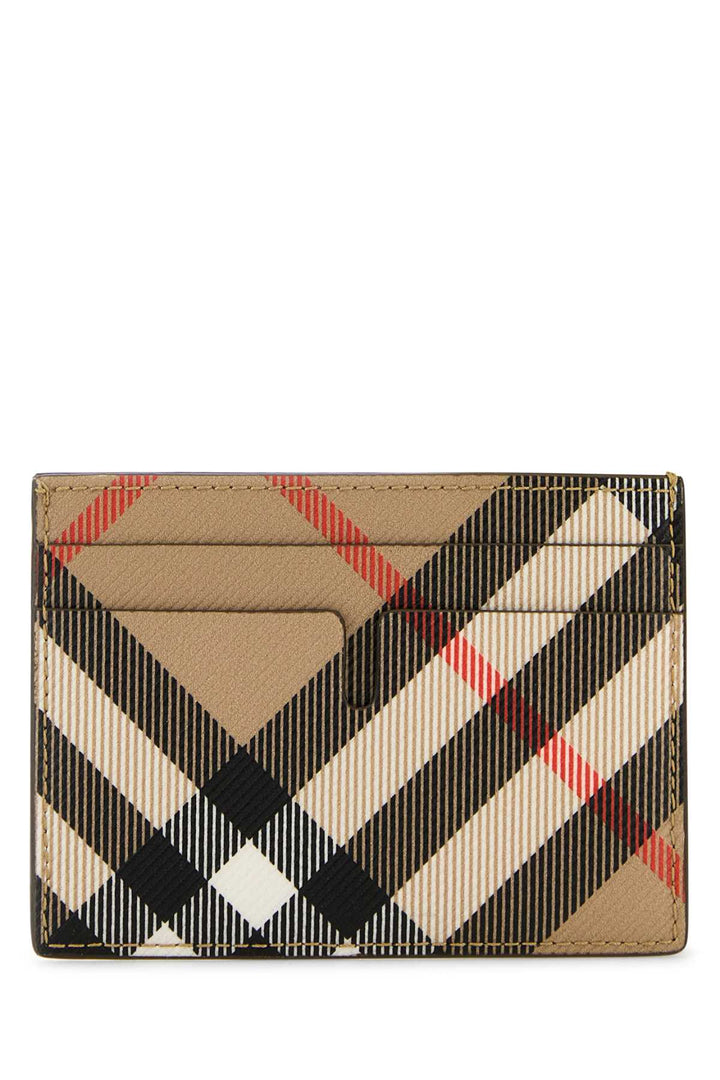 Burberry Men Printed Canvas Card Holder