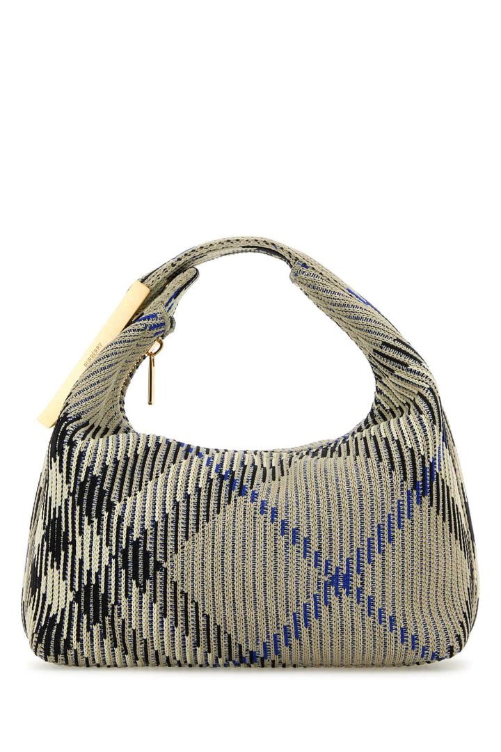 Burberry Women Embroidered Nylon Mini Peg Handbag