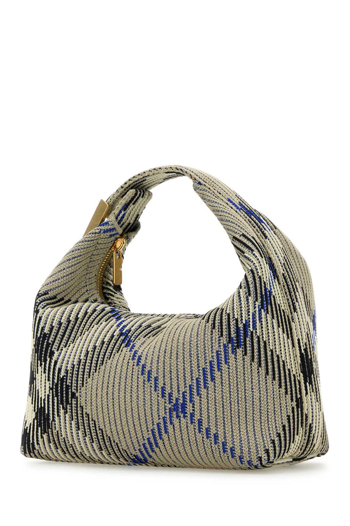 Burberry Women Embroidered Nylon Mini Peg Handbag
