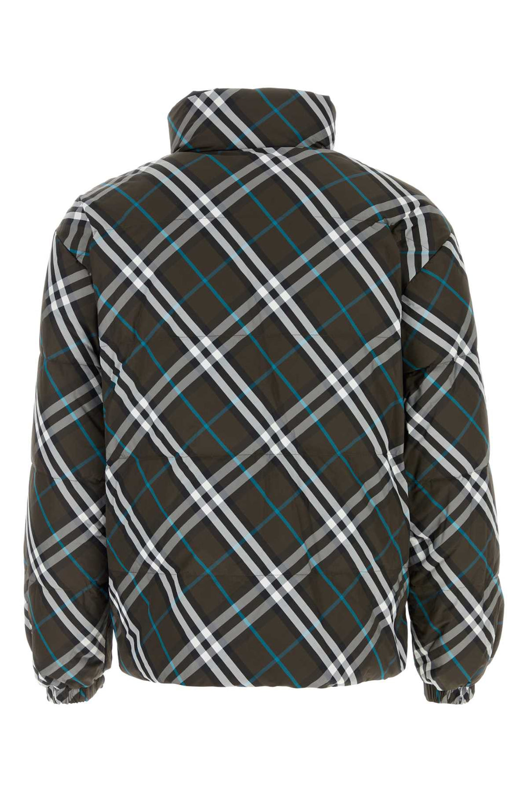 Burberry Men Printed Nylon Reversible Down Jacket