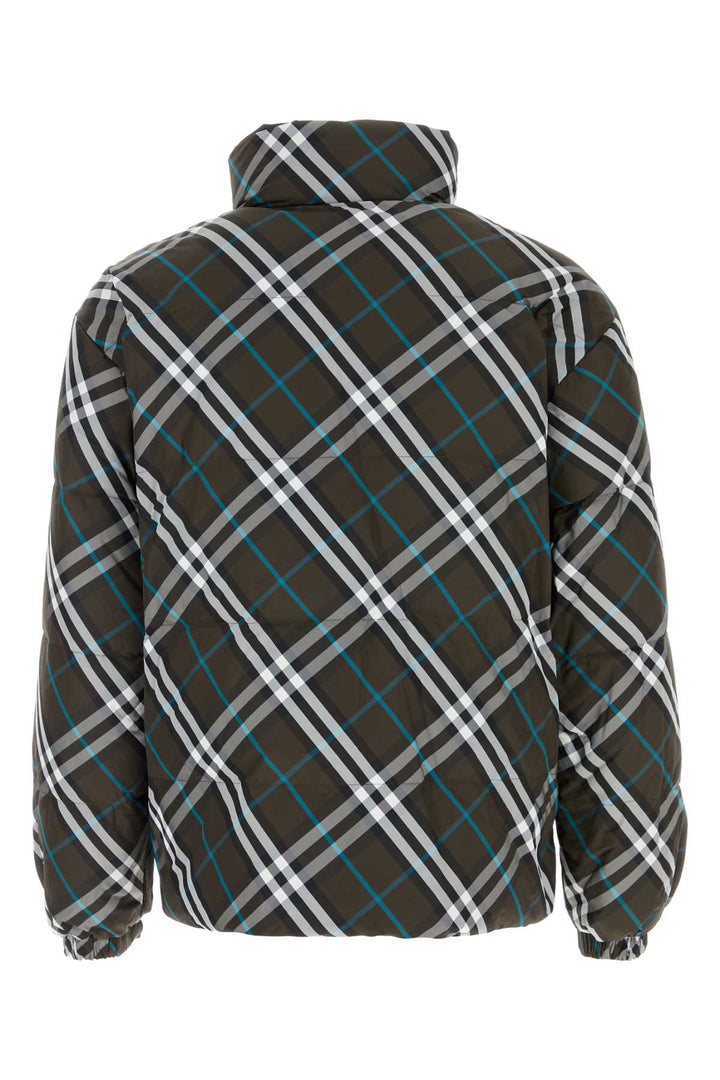 Burberry Men Printed Nylon Reversible Down Jacket