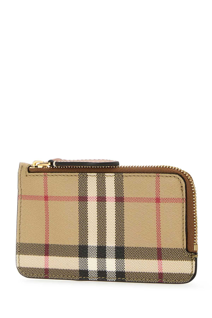 Burberry Women Printed E-Canvas Card Holderâ