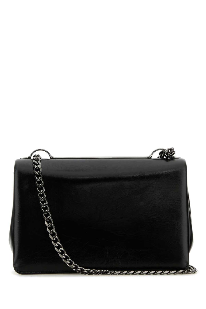 Valentino Garavani Women Black Leather Medium Vlogo Shoulder Bag