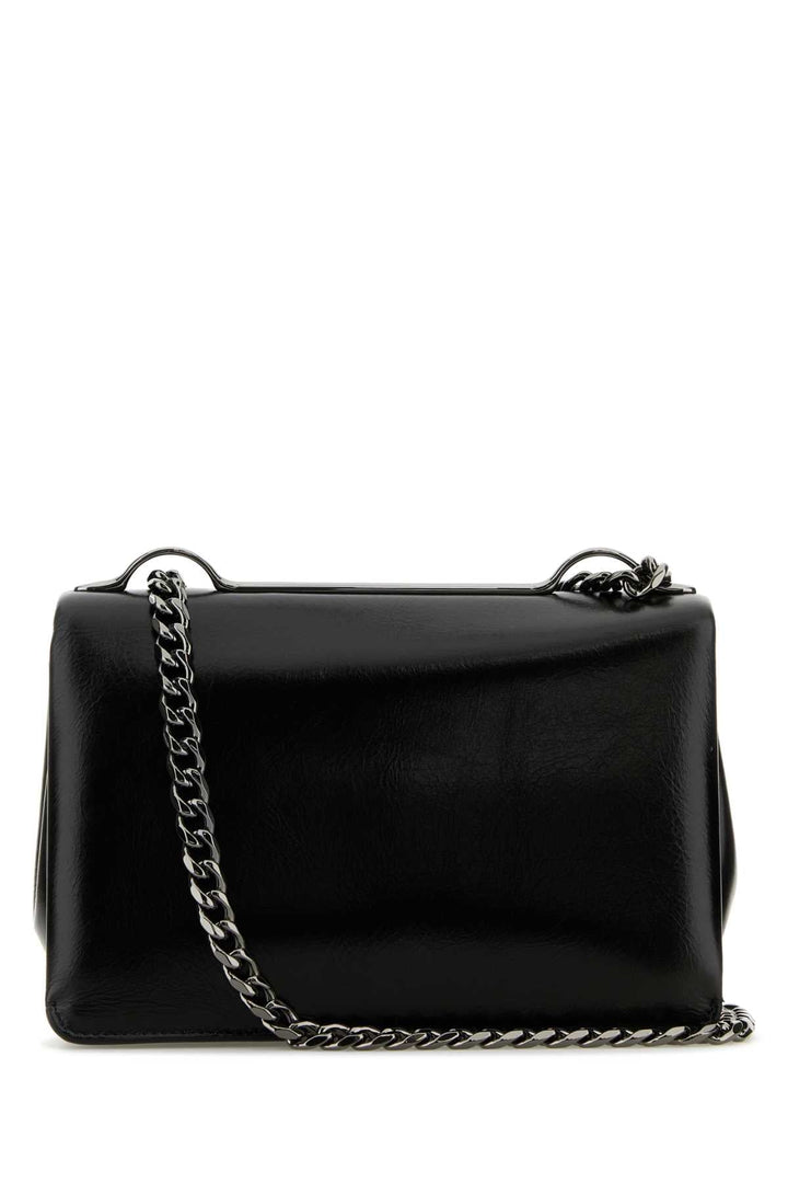 Valentino Garavani Women Black Leather Small Vlogo Shoulder Bag