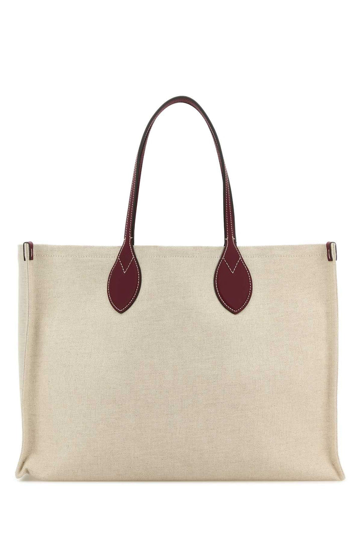 Gucci Women Sand Canvas Shopping Bag