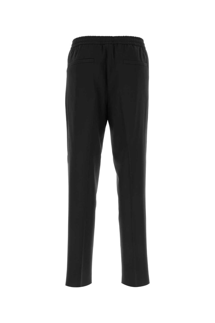 Zegna Men Black Stretch Polyester Blend Joggers