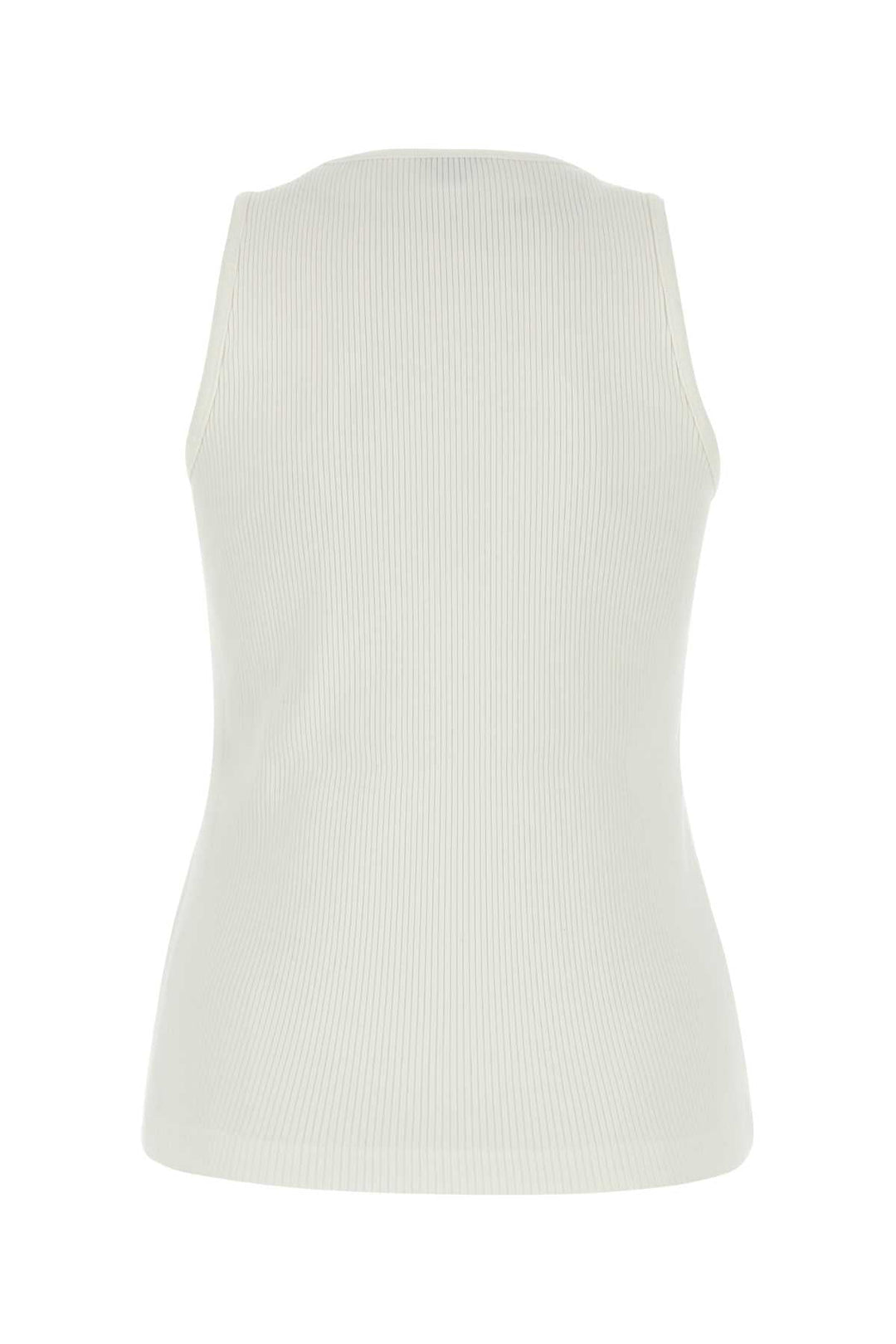 Bottega Veneta Women White Stretch Cotton Tank Top