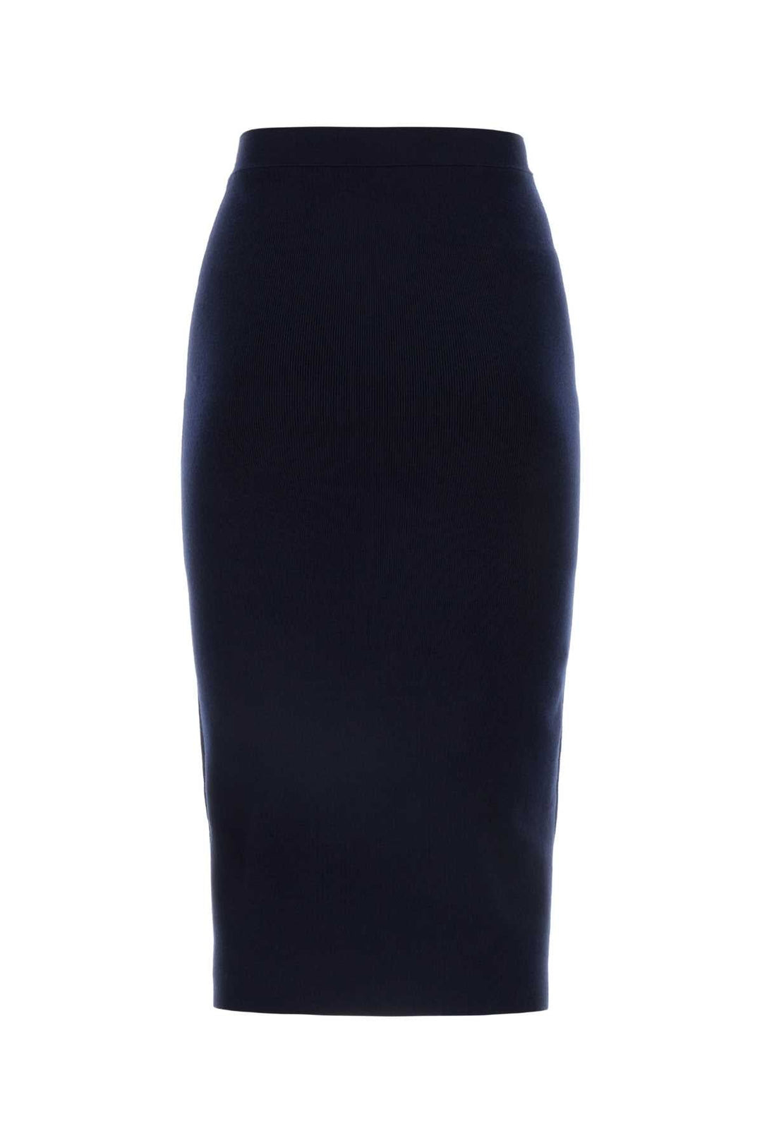 Bottega Veneta Women Midnight Blue Cashmere Blend Skirt