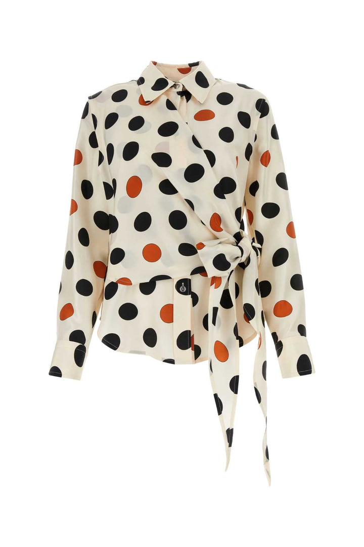 Bottega Veneta Women Printed Silk Shirt
