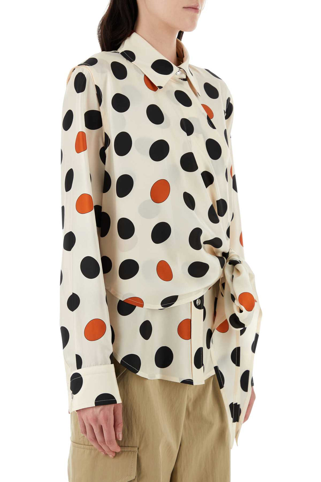 Bottega Veneta Women Printed Silk Shirt