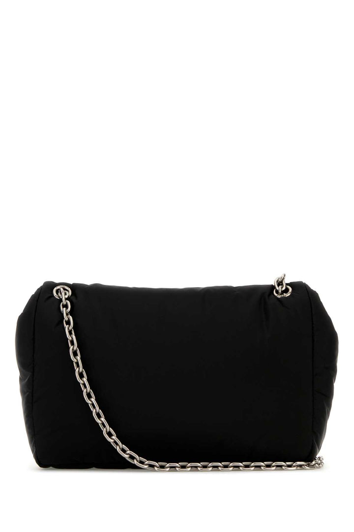 Balenciaga Women Black Nylon Medium Monaco Shoulder Bag