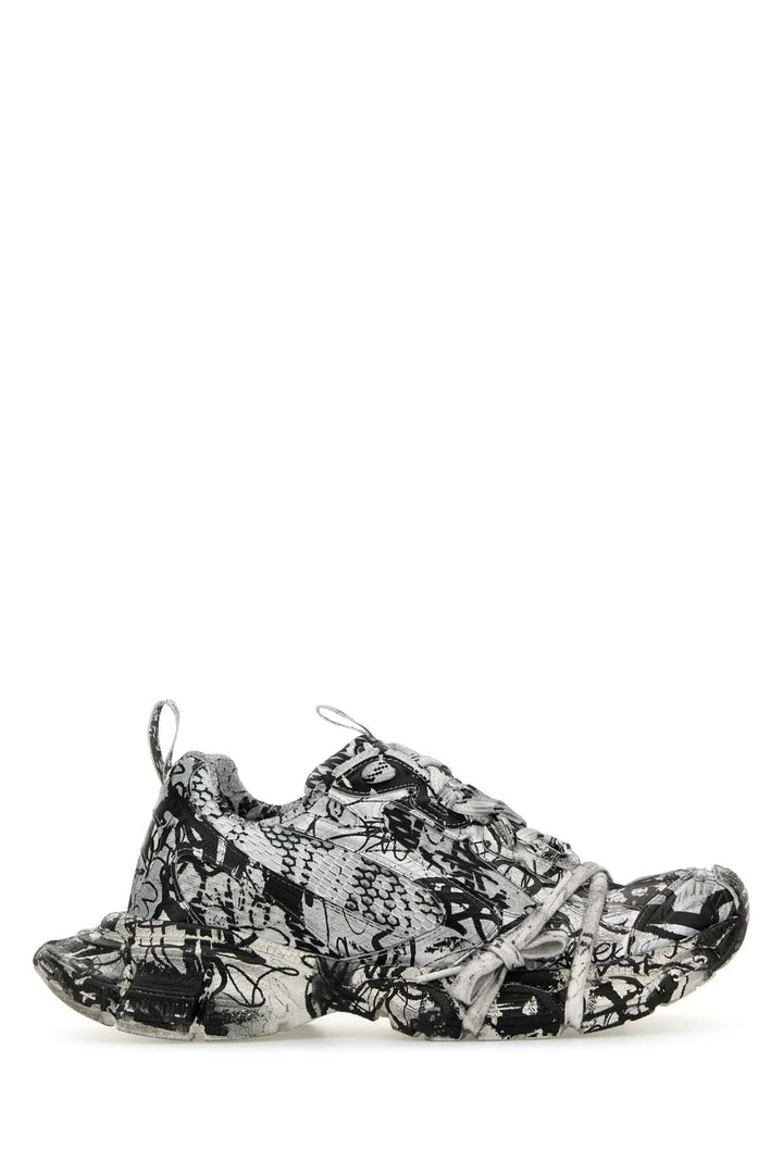 Balenciaga Women Printed Mesh And Rubber 3Xl Sneakers
