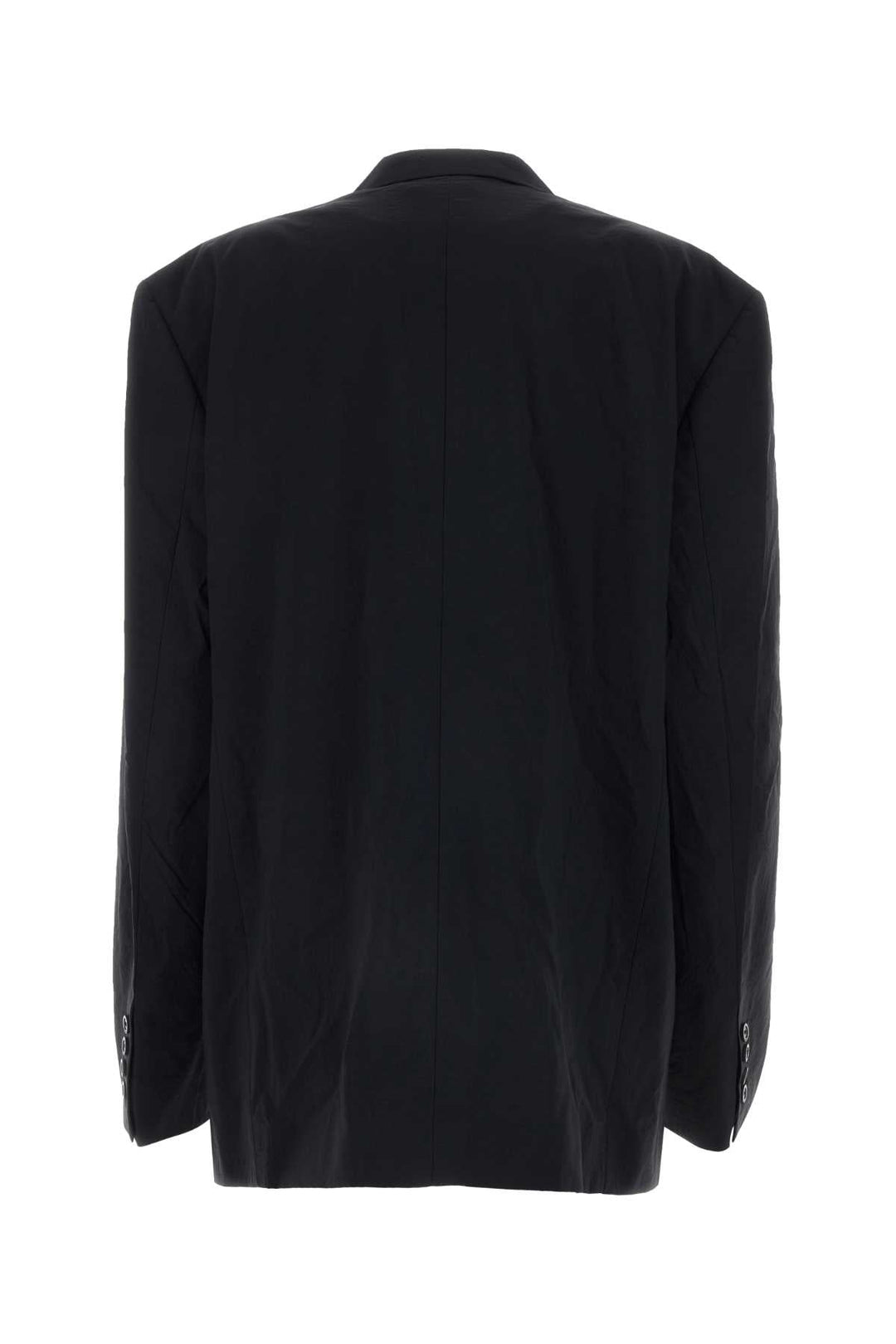 Balenciaga Men Black Nylon Oversize Blazer