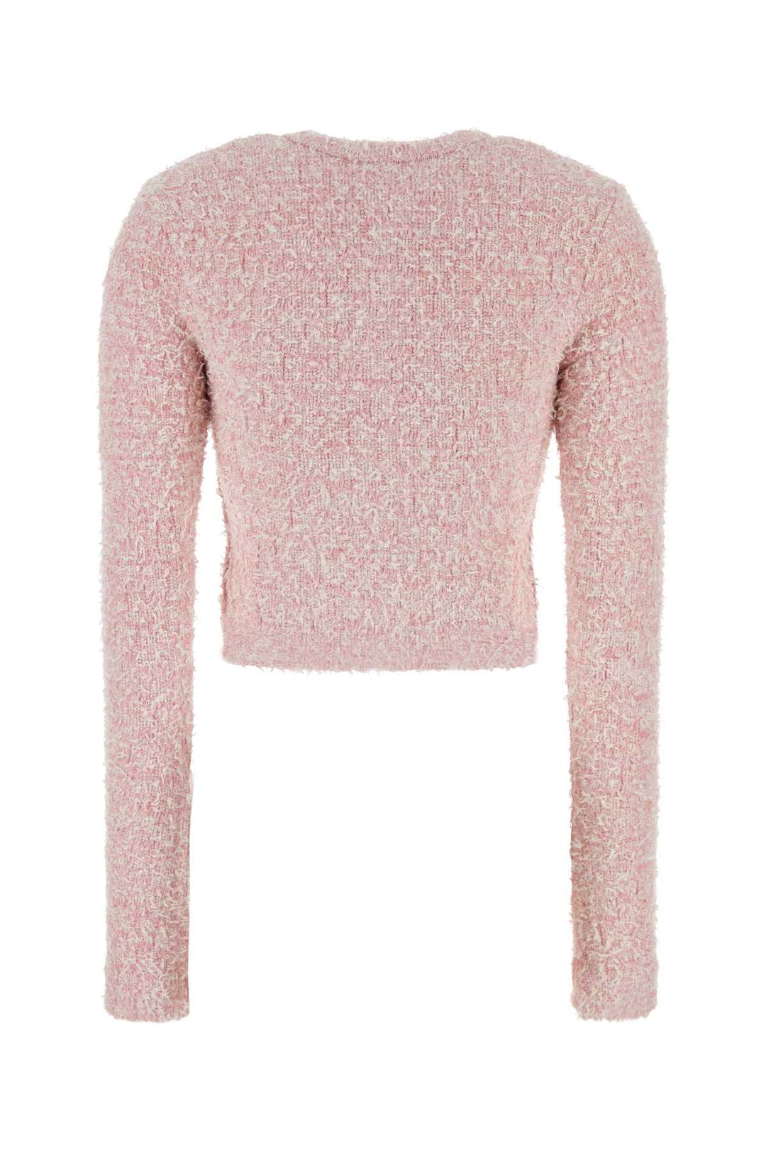 Balenciaga Women Pink Tweed Cardigan