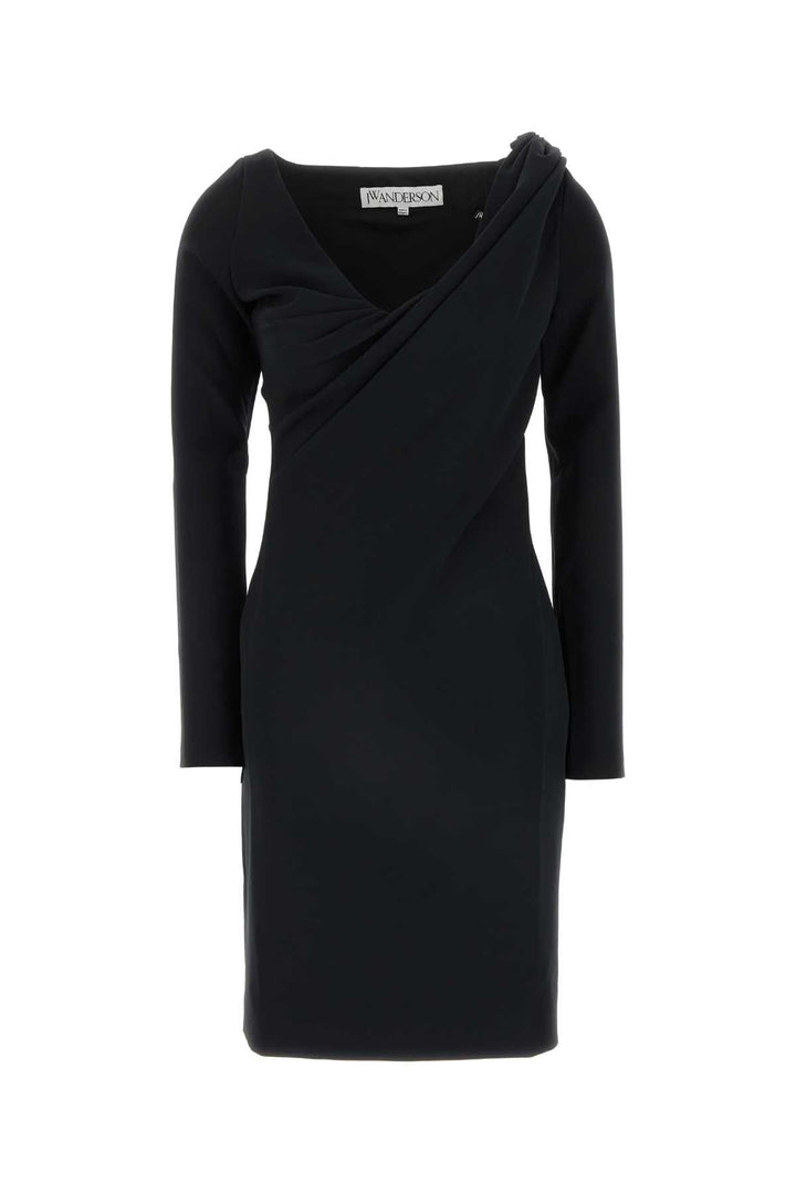 Jw Anderson Women Black Stretch Polyester Blend Dress