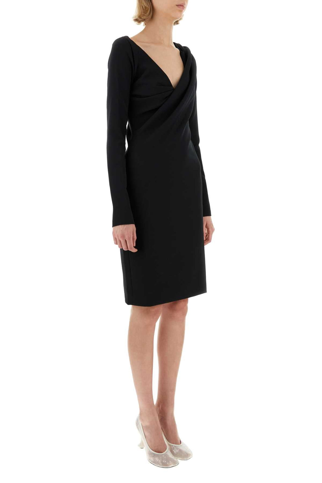 Jw Anderson Women Black Stretch Polyester Blend Dress