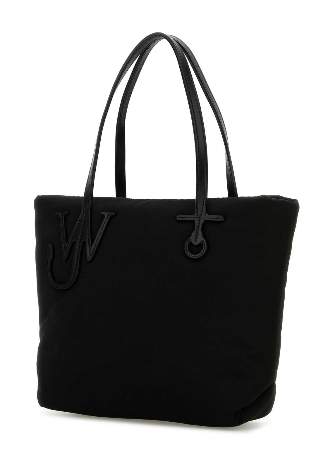 Jw Anderson Women Black Fabric Puffy Anchor Shopping Bag