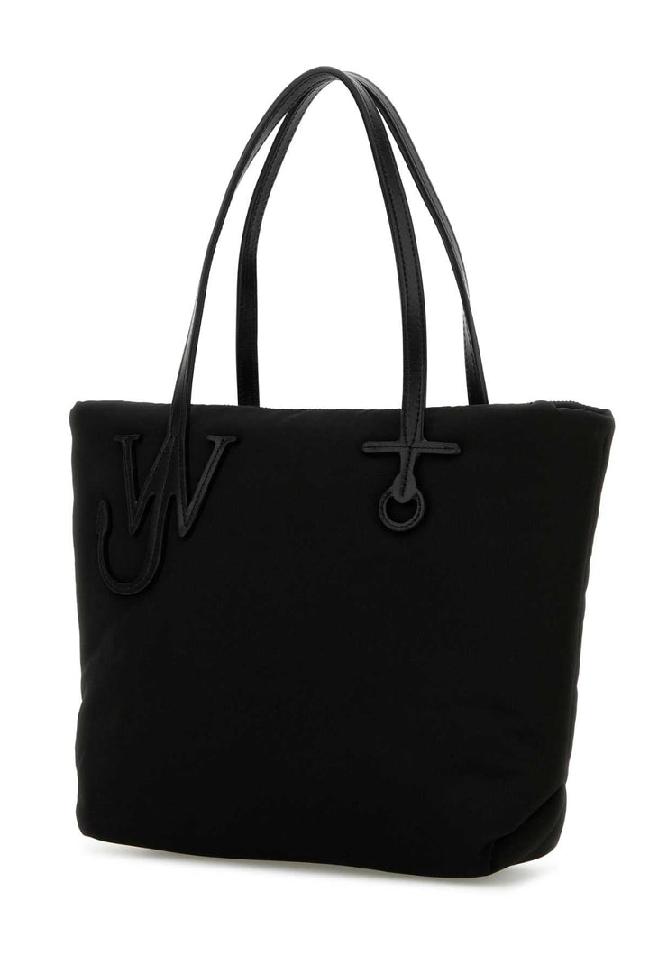 Jw Anderson Women Black Fabric Puffy Anchor Shopping Bag