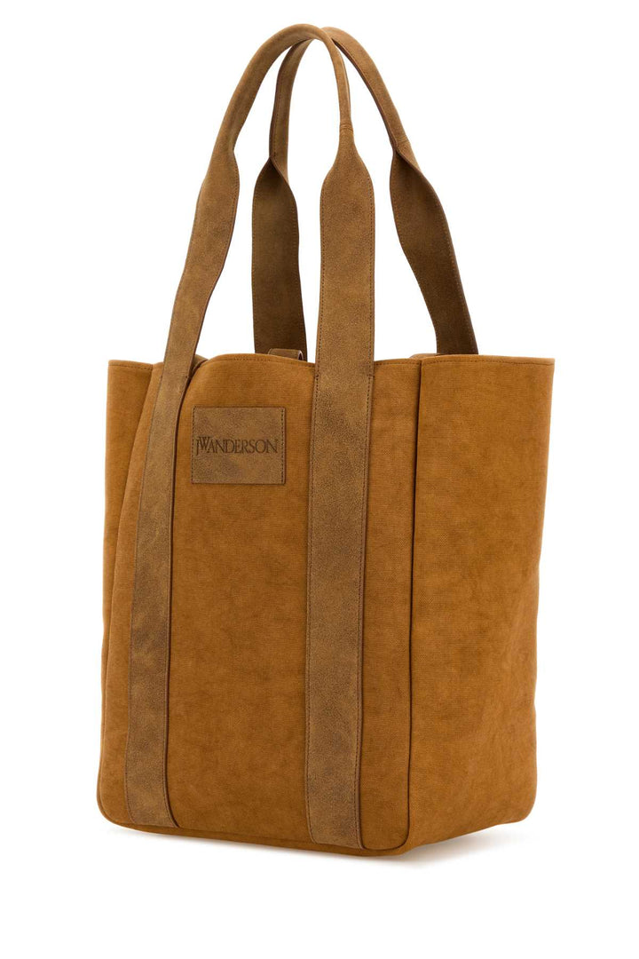 Jw Anderson Women Camel Canvas Workwear Shopping Bag