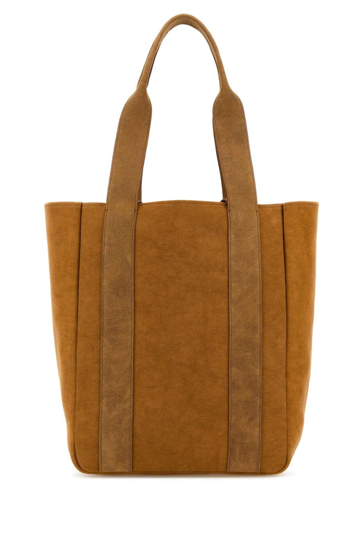 Jw Anderson Women Camel Canvas Workwear Shopping Bag
