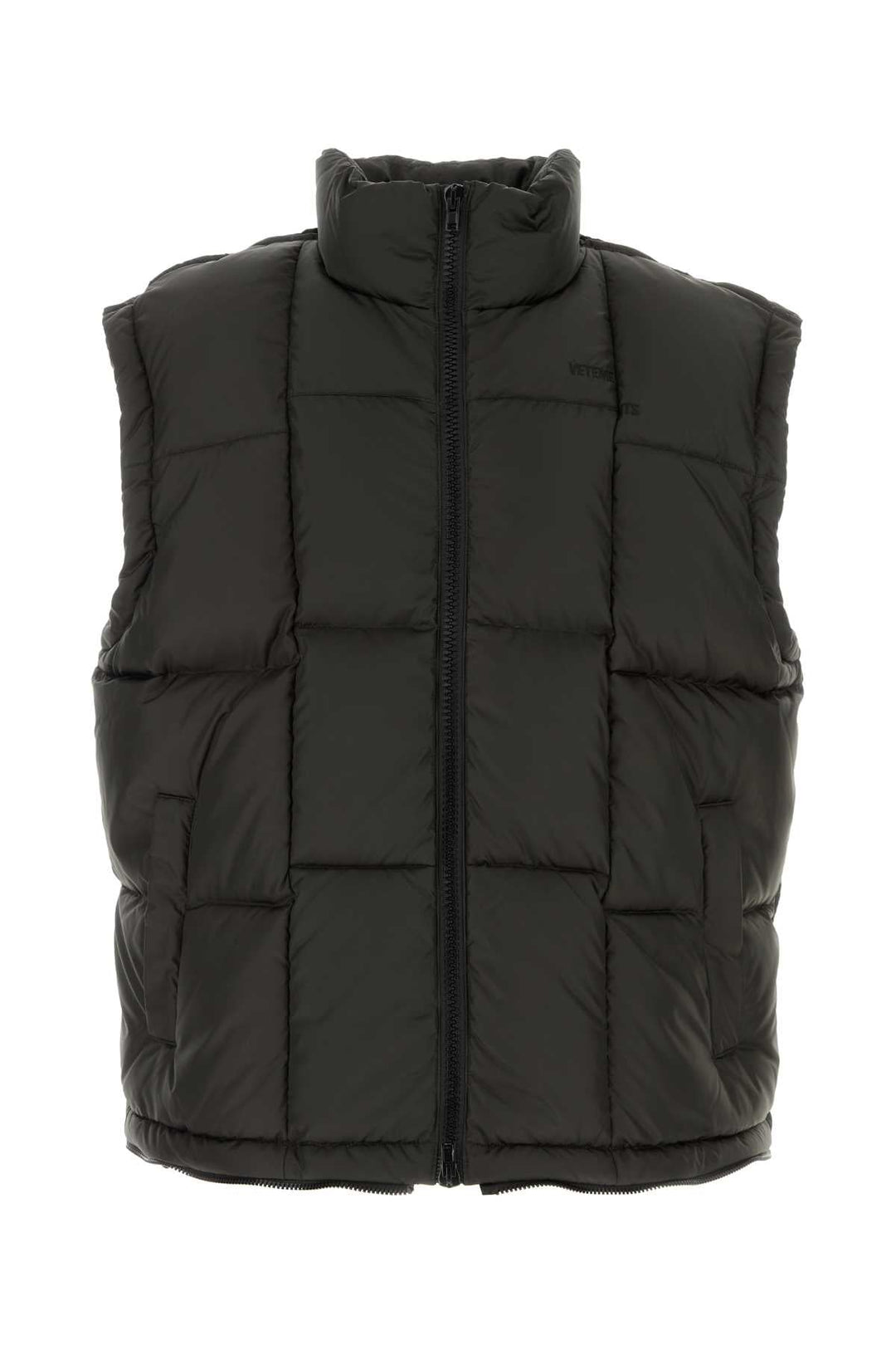 Vetements Men Dark Brown Polyester Down Jacket