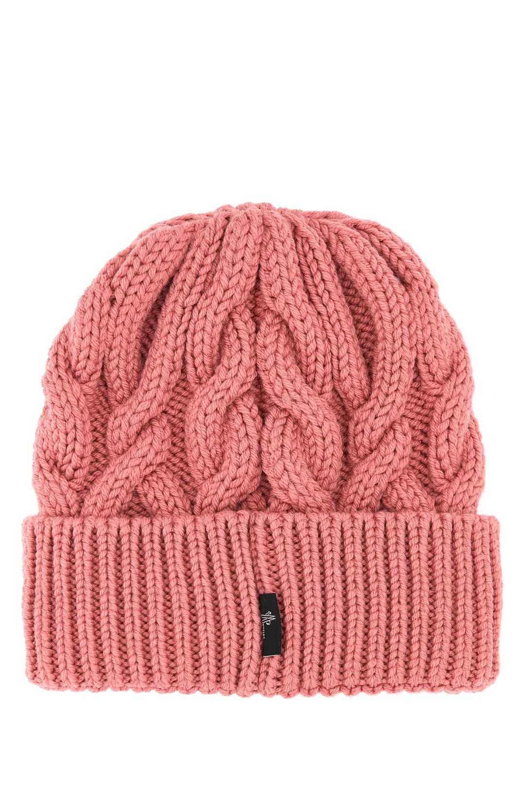 Moncler Grenoble Women Dark Pink Wool Beanie Hat