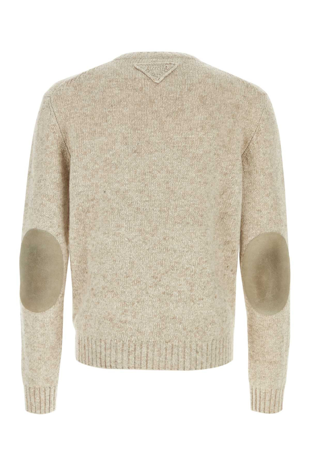 Prada Men Melange Sand Cashmere Sweater