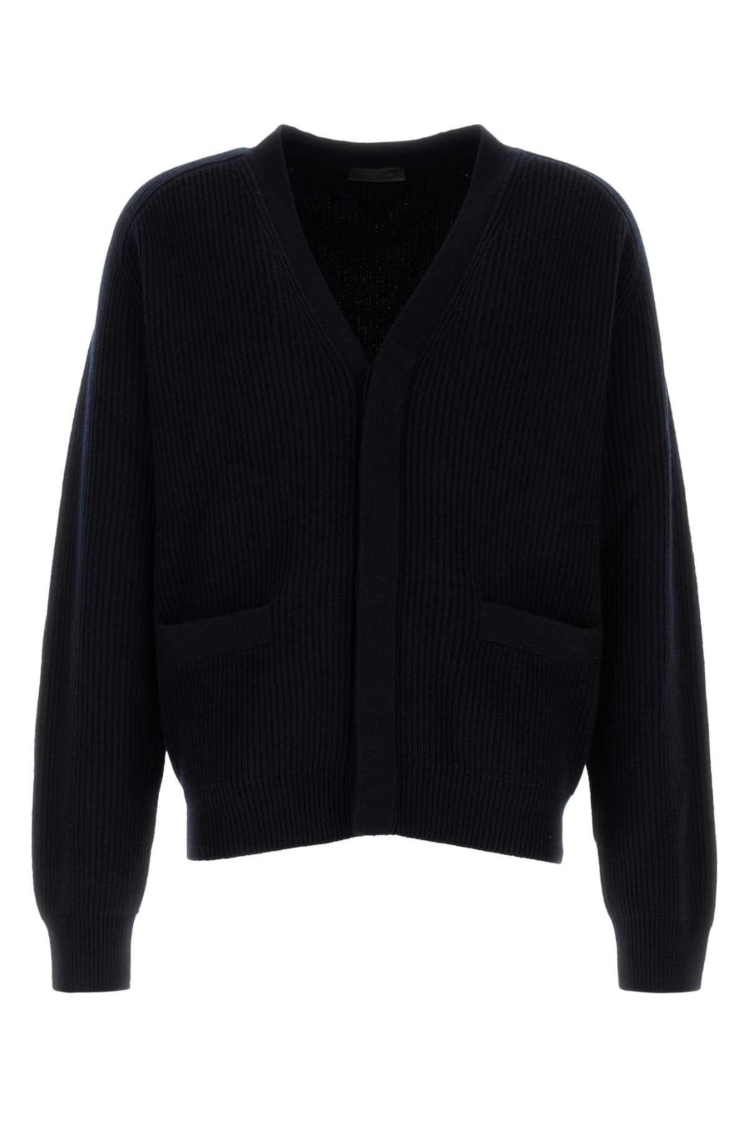 Prada Men Dark Blue Cashmere Cardigan