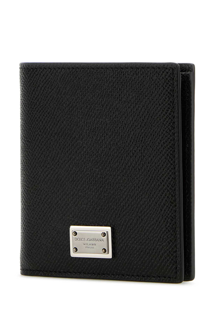 Dolce & Gabbana Men Black Leather Wallet