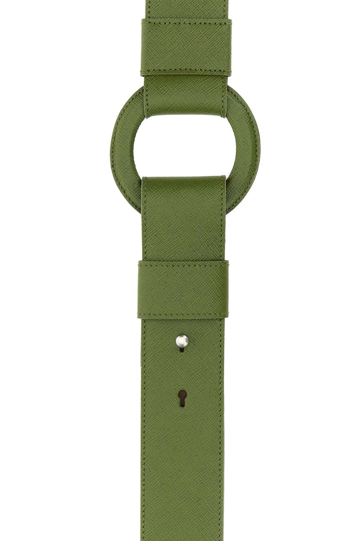 Prada Men Pistachio Green Leather Shoulder Strap