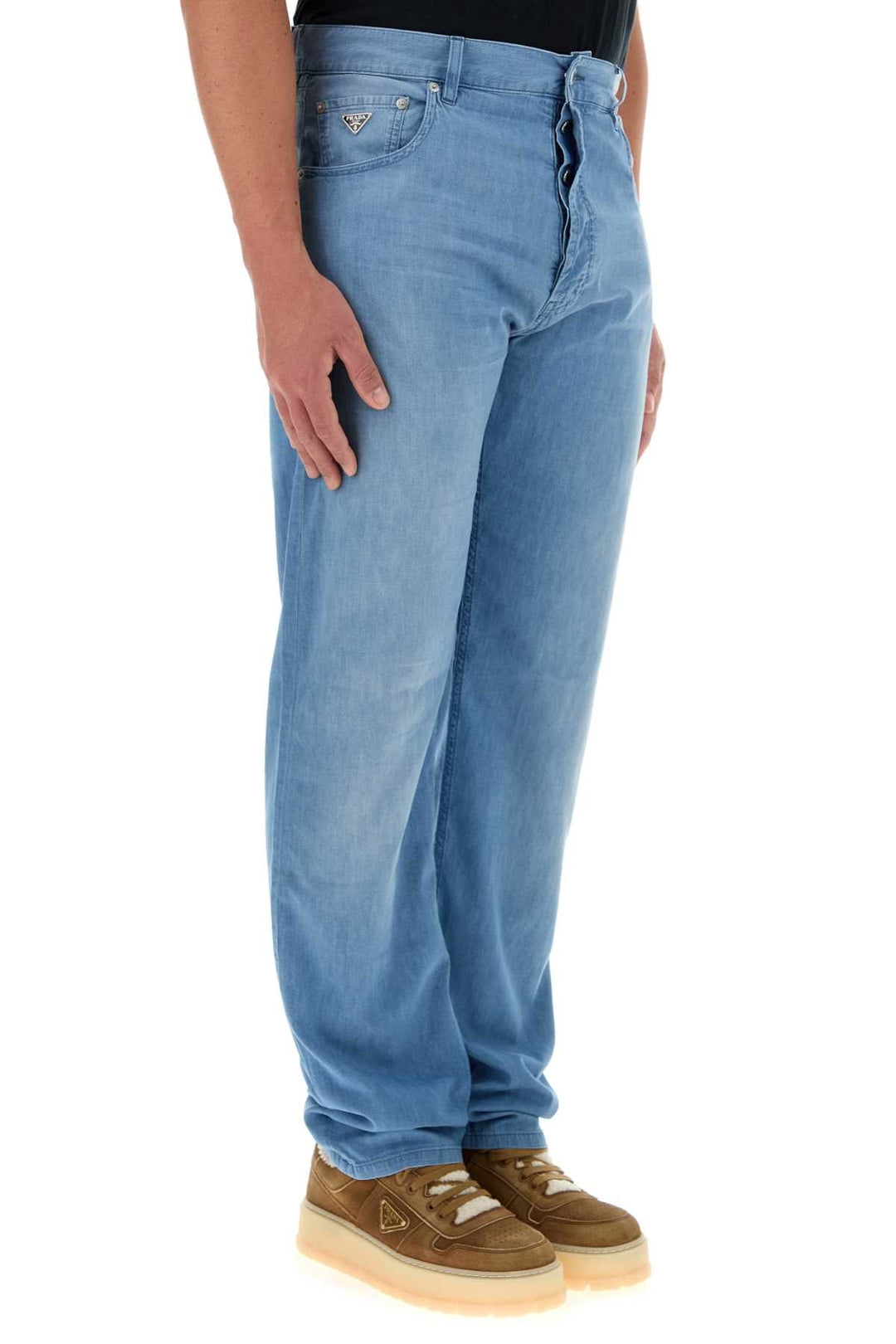 Prada Men Light Blue Denim Jeans