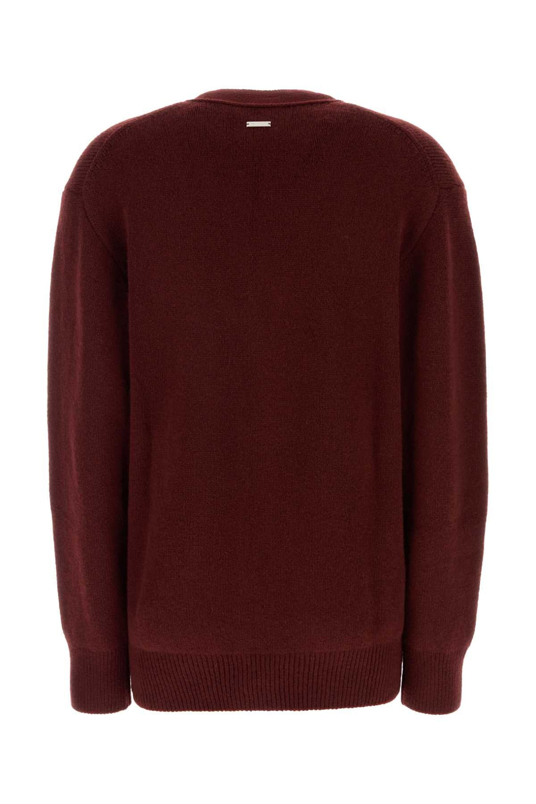 Salvatore Ferragamo Women Burgundy Cashmere Blend Cardigan