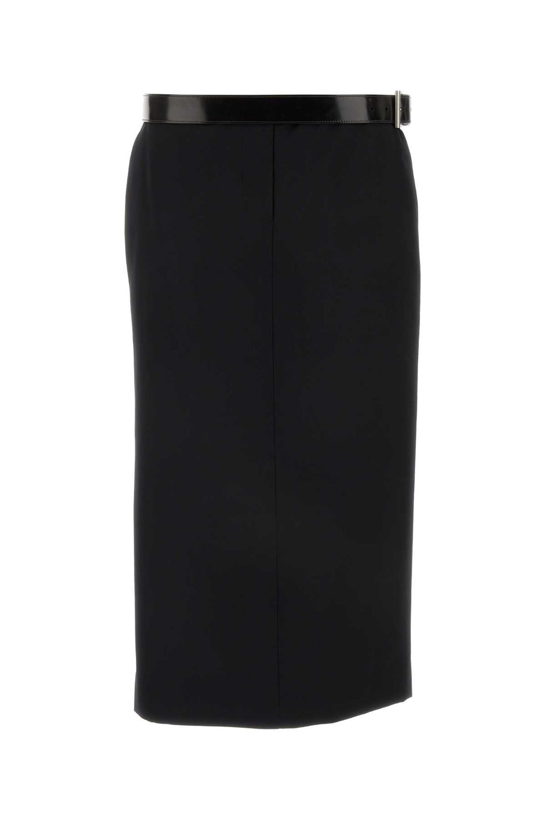 Black pencil skirt on a white background