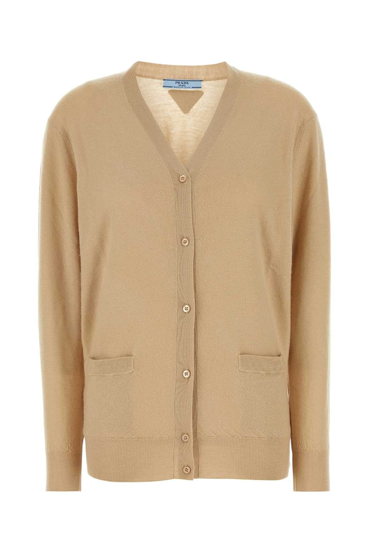 Prada Women Beige Cashmere Cardigan
