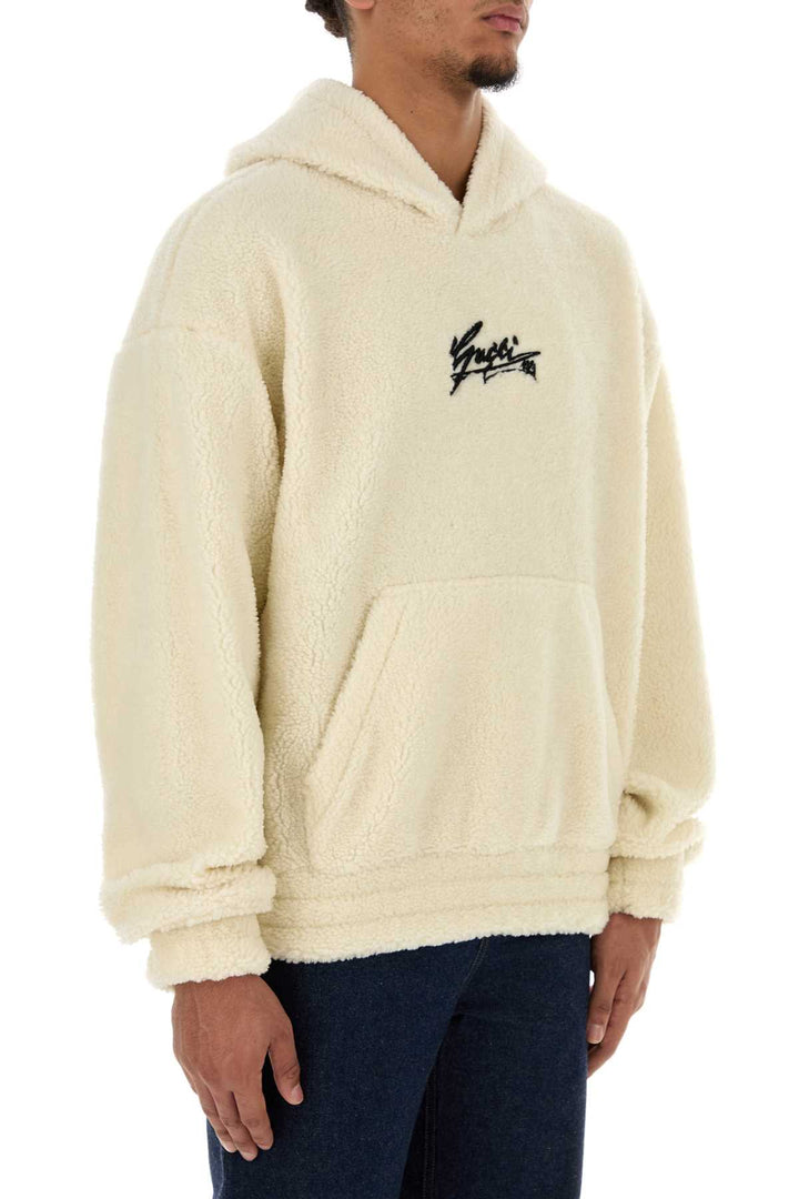 Gucci Men Ivory Teddy Sweatshirt