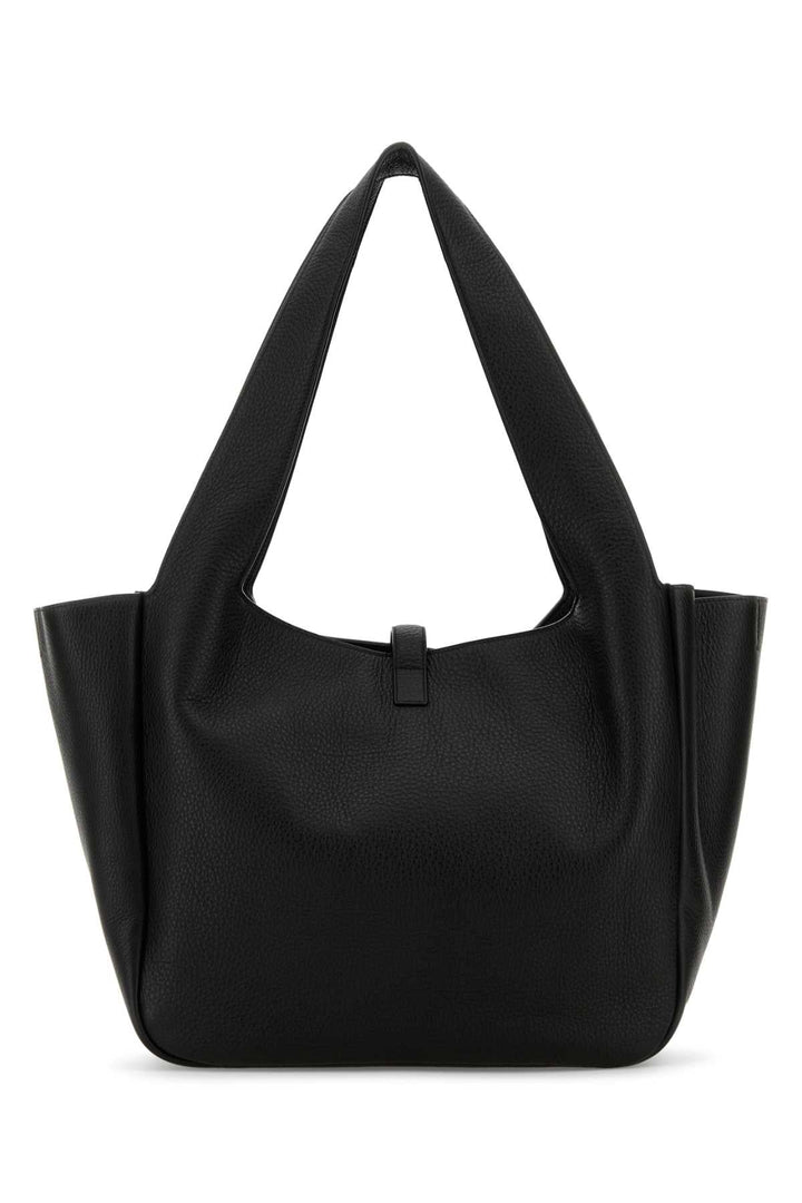 Saint Laurent Women Black Leather Le 5 Ã  7 Bea Shopping Bag