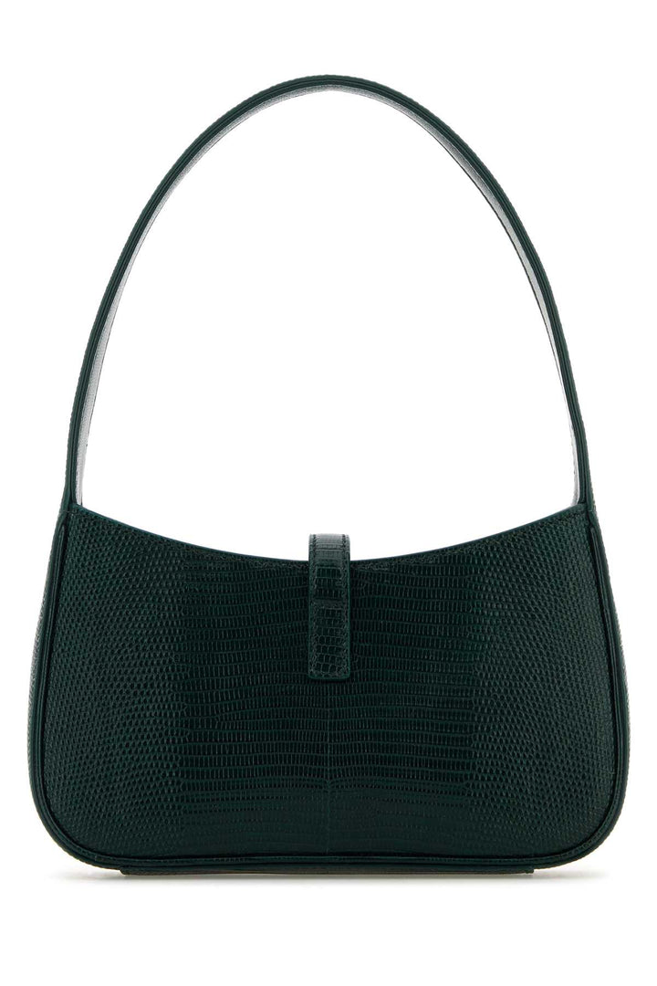 Saint Laurent Women Bottle Green Leather Mini Le 5 Ã  7 Handbag